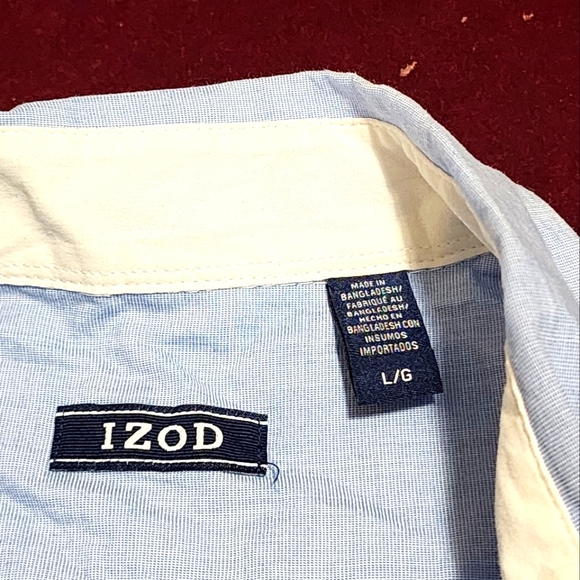 NWOT ... Izod Shortsleeve Button down Casual Shirt - Picture 5 of 7